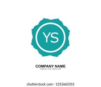 YS initial logo template vector