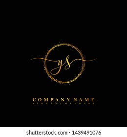 YS Initial luxury handwriting logo vector