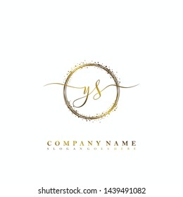YS Initial luxury handwriting logo vector