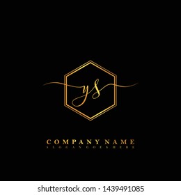 YS Initial luxury handwriting logo vector