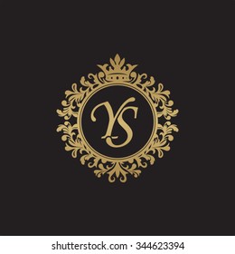 YS initial luxury ornament monogram logo