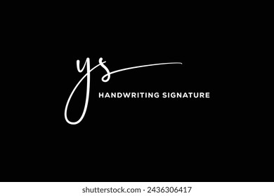 YS initials Handwriting signature logo. YS Hand drawn Calligraphy lettering Vector. YS letter real estate, beauty, photography letter logo design.