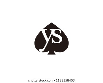 The ys initials logo inside the black shovel
