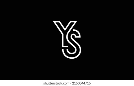 Ys Initials Monogram Letter Text Alphabet Stock Vector (Royalty Free ...