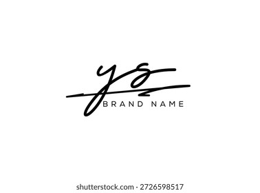 YS letter elegante cursivo beleza manuscrito logotipo. símbolo design| tipografia logotipo| marca criativa| identidade corporativa| logotipo da assinatura.