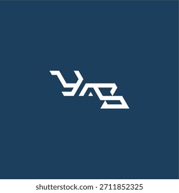 YS letra inicial de esporte conceito design minimalista techno estilo monograma logotipo moderno