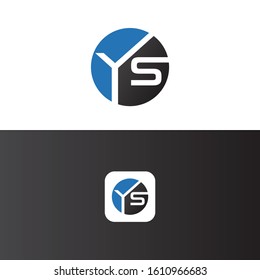 YS Letter Logo Design Template Vector