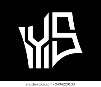 YS letter logo design vector art.