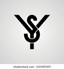 YS Letters Logo Design. YS SY Monogram Logo-Design für Modemarken, Unternehmen oder Unternehmen