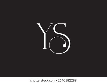 YS Logo Design Creative and Modern Logo Design