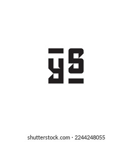 logotipo retro de concepto cuadrado de YS en un diseño profesional de alta calidad que se imprimirá en cualquier medio impreso