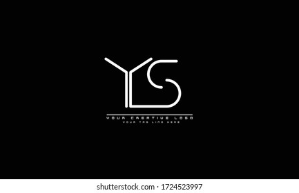 YS SY abstract vector logo monogram template