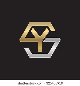 YS SY initial logo, hexagon S shape logo