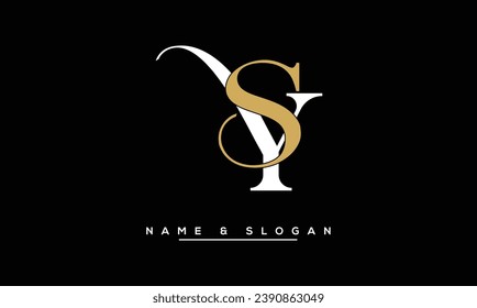 YS,  SY,  Y,  S  Abstract  Letters  Logo Monogram