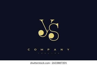 YS Typography Logo Design. Stylish monogram design depiction featuring the letters Y and S combined in an artistic signature style, delivering a unique and creative visual representation.