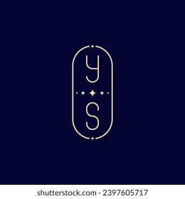 Monograma de la boda de YS con un diseño profesional de alta calidad que se imprimirá en cualquier medio impreso