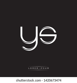 ys y s Logo Initial Letter Split Lowercase Modern Monogram Template Design