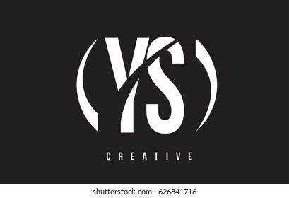 YS Y S White Letter Logo Design with White Background Vector Illustration Template.