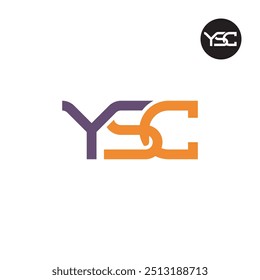 Design de Monograma de Letra de Logotipo YSC