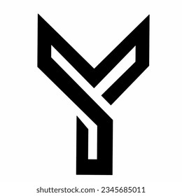 a y-shaped logo with a quite unique concept