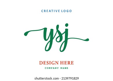 YSJ lettering logo is simple, easy to understand and authoritative