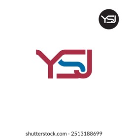 Letra YSJ Logo Design Monográfico