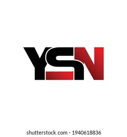 YSN letter monogram logo design vector