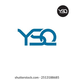 Diseño de monograma de letra de logotipo YSQ