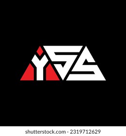 YSS triangle letter logo design with triangle shape. YSS triangle logo design monogram. YSS triangle vector logo template with red color. YSS triangular Simple, Elegant, and Luxurious Logo