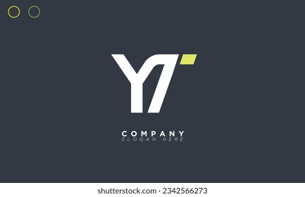 letras alfabéticas YT Iniciales logotipo de monograma TY, Y y T