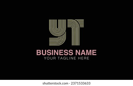 YT initial logo | initial based abstract modern minimal creative logo, vector template image. luxury logotype , real estate homie . typography . initials 
