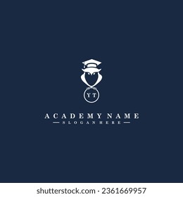 YT Initials Academy Logo Vector Art Icons and Graphics