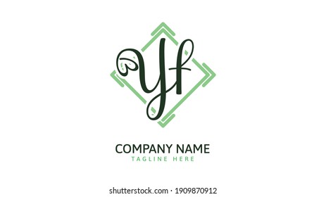 YT Initials, handwriting logo vector