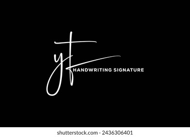 YT initials Handwriting signature logo. YT Hand drawn Calligraphy lettering Vector. YT letter real estate, beauty, photography letter logo design.