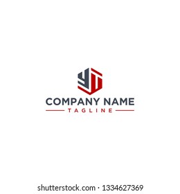 YT letter icon hexagon shape