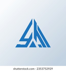 El logo de la carta YT diseño creativo. Sin embargo, un diseño único.
