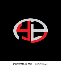 YT Letter monogram with abstrac concept style design