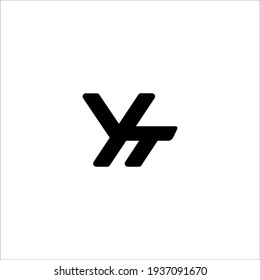 YT logo design vector sign 