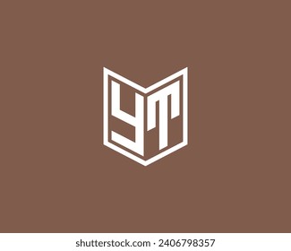 YT logo design vector template