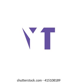 Yt Logo Vector Graphic Branding Letter Stock Vector (Royalty Free ...