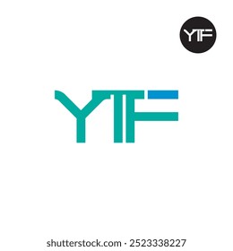 YTF Logo Carta Design de Monograma