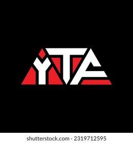 YTf Dreieck Buchstaben Logo Design mit Dreieck Form. YTf Dreieck Logo Design Monogramm. YTf Dreieck Vektorlogo Vorlage mit roter Farbe. Dreieckiges, einfaches, elegantes und luxuriöses Logo