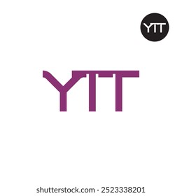 Design de Monograma de Letra de Logotipo YTT