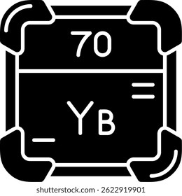 Línea de Ytterbium Vector Icon Design