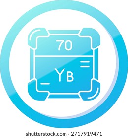 Línea de Ytterbium Vector Icon Design