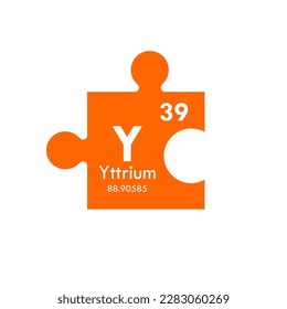 yttrium icon set. vector template illustration  for web design