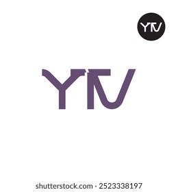YTV Logo Letter Monogram Design