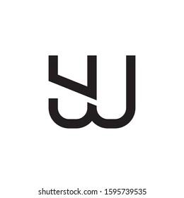 YU initial letter logo template vector icon design