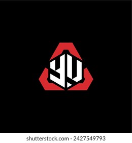 YU initial logo modern and futuristic concept for esport or gaming logo