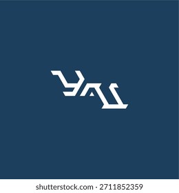 YU letra inicial concepto de deporte de diseño minimalista estilo techno monograma moderno logo